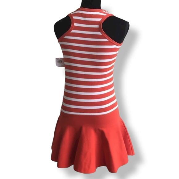 Juicy Couture Girls Dress Size XL Seychelles Orange Striped Sweater Tank NEW - Picture 2 of 8